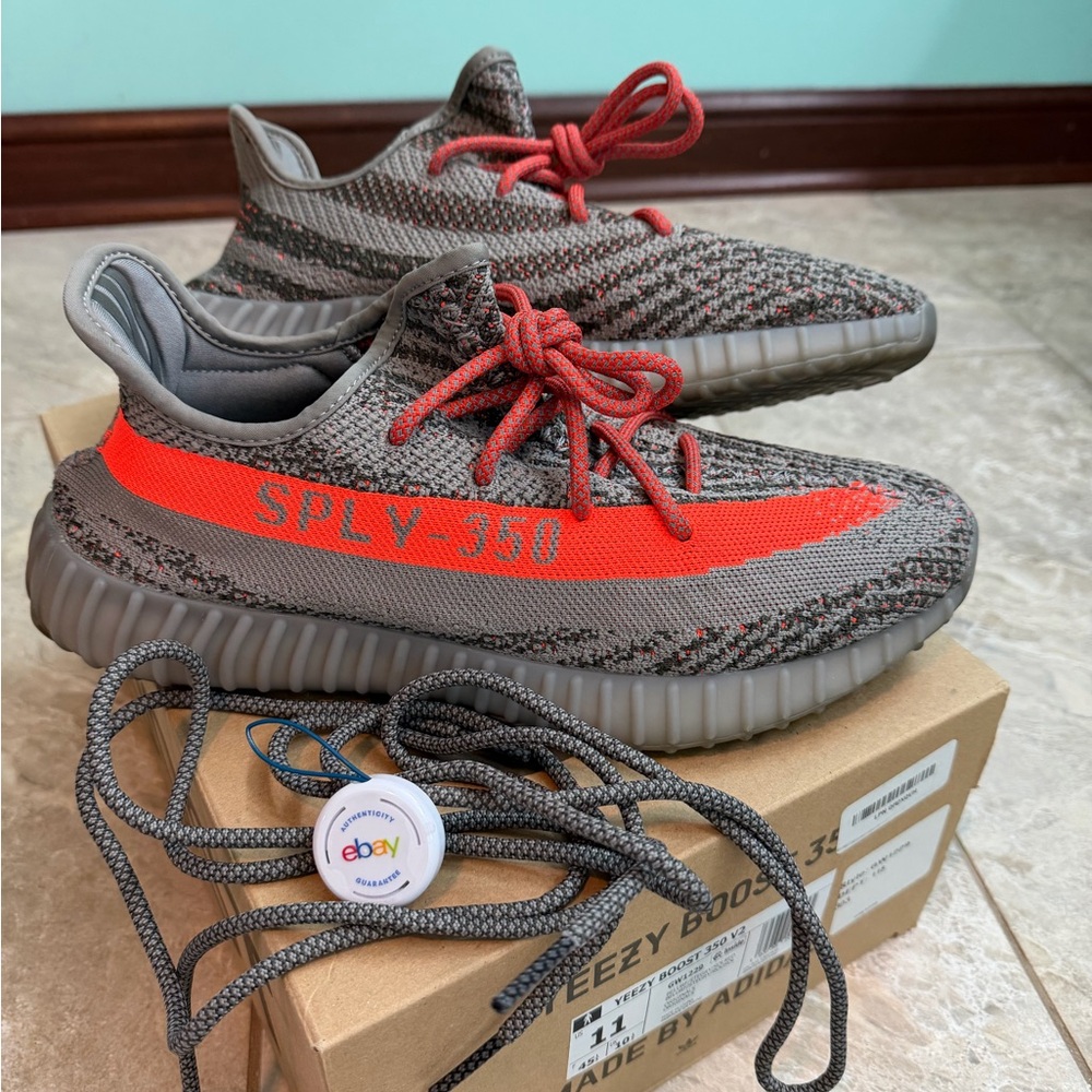 Adidas Men’s Yeezy Boost 350 V2 Beluga Sneakers Size 11